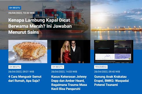 [POPULER SAINS] Kenapa Lambung Kapal Dicat Merah? | Cara Mengusir Semut | Kasus Kekerasan Johnny Depp dan Amber Heard | Gunung Anak Krakatau Erupsi Waspada Tsunami |