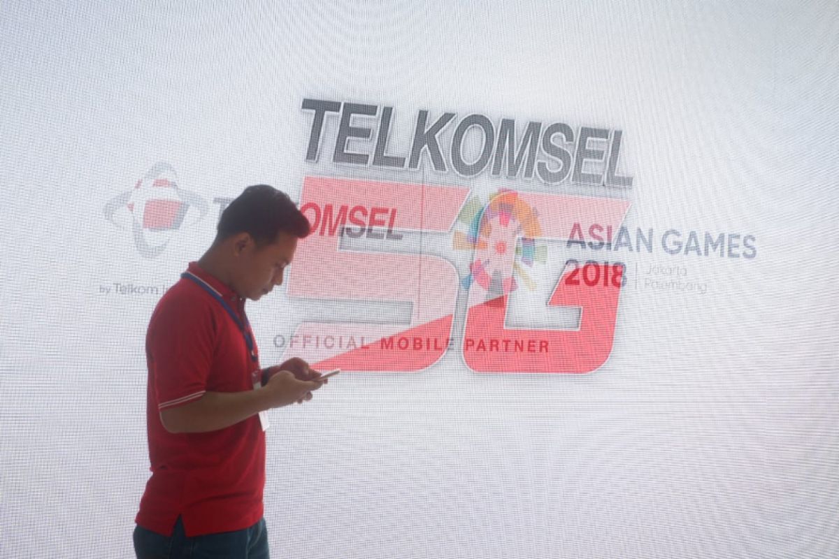 Ilustrasi layanan 5G Telkomsel.