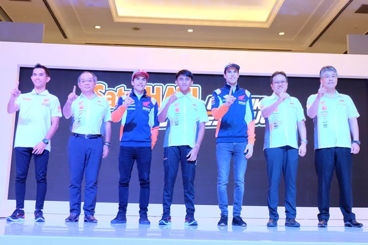 Launching tim Asia Honda Racing Team 2020, pada Selasa (04/02/2020), di Hotel Shangri-La, Jakarta.