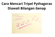 Cara Mencari Tripel Pythagoras Diawali Bilangan Genap