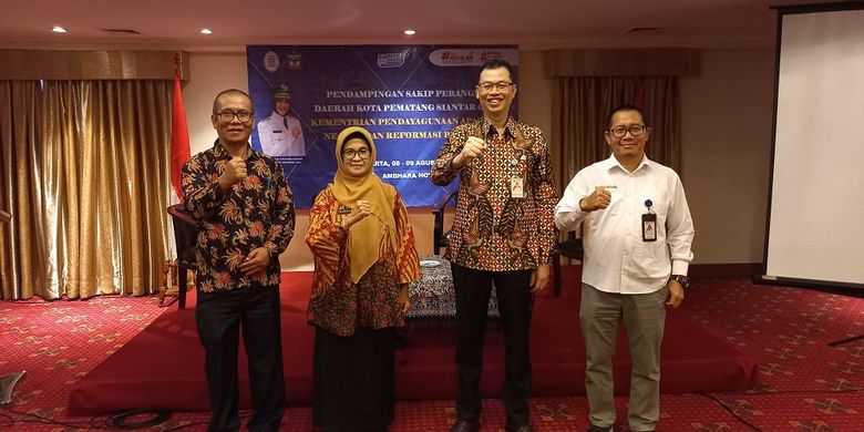 Wali Kota Pematang Siantar Susanti Dewayani saat menghadiri kegiatan pendampingan SAKIP dari Kemenpan-RB di Ambhara Hotel Jakarta, pada (8/8/2023) sampai Rabu (9/8/2023).

