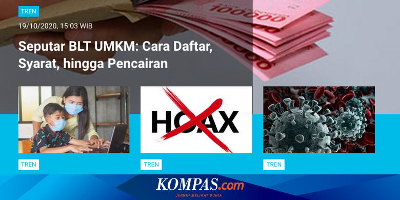Populer Tren Cara Daftar Bantuan Blt Umkm Subsidi Gaji Tahap Dua Cair Sebelum November Halaman All Kompas Com