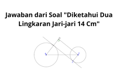 Jawaban dari Soal "Diketahui Dua Lingkaran Jari-jari 14 Cm"