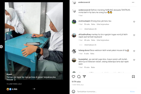 Viral, Unggahan Layar HP Tidak Bisa Digeser Diakali Menggunakan Mouse, Ini Ceritanya