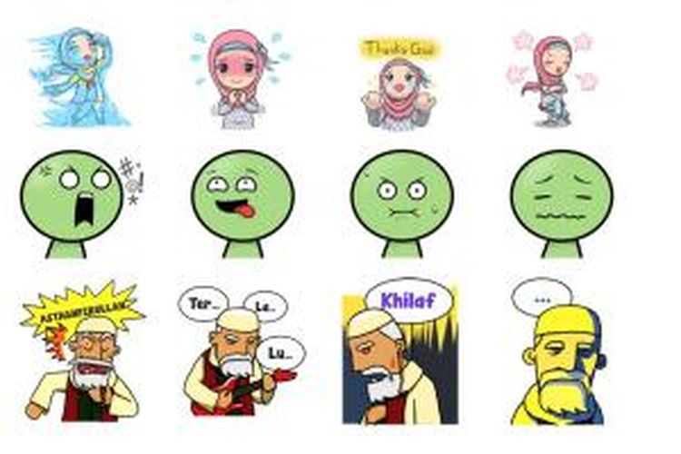 Download Kumpulan Koleksi Gambar Emoticon Line Keren 