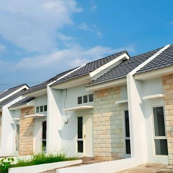 Ilustrasi rumah yang disediakan pada program 3 Juta Rumah. 