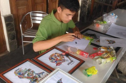 Cerita Anak Tukang Rongsok Ubah Limbah Plastik Jadi Lukisan Nissa Sabyan, Sempat Gagal Berkali-kali