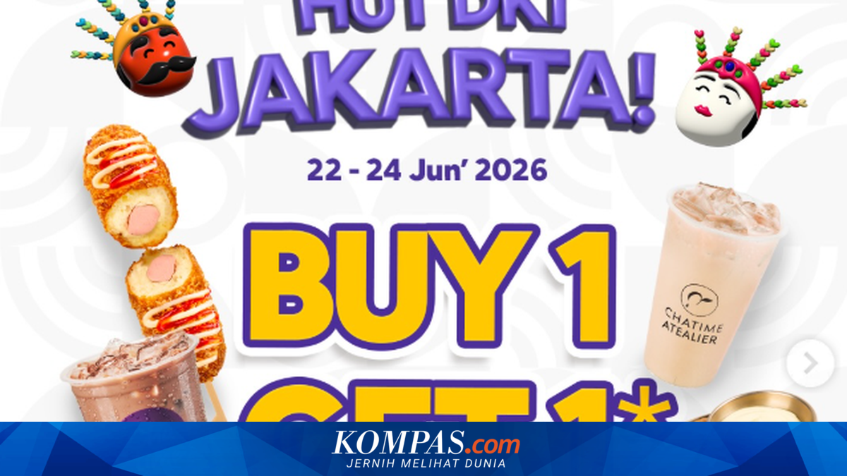 6 Promo Makanan dan Minuman Spesial HUT DKI Jakarta, Ada Chatime Beli 1 Gratis 1