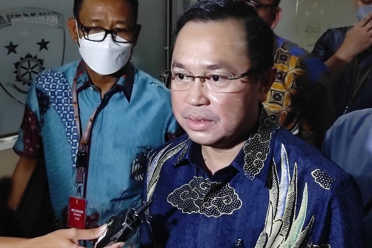 Pengacara keluarga Irjen Ferdy Sambo, Arman Hanis, saat ditemui di Gedung Bareskrim Polri, Jakarta Selatan, Rabu (31/8/2022) malam. 