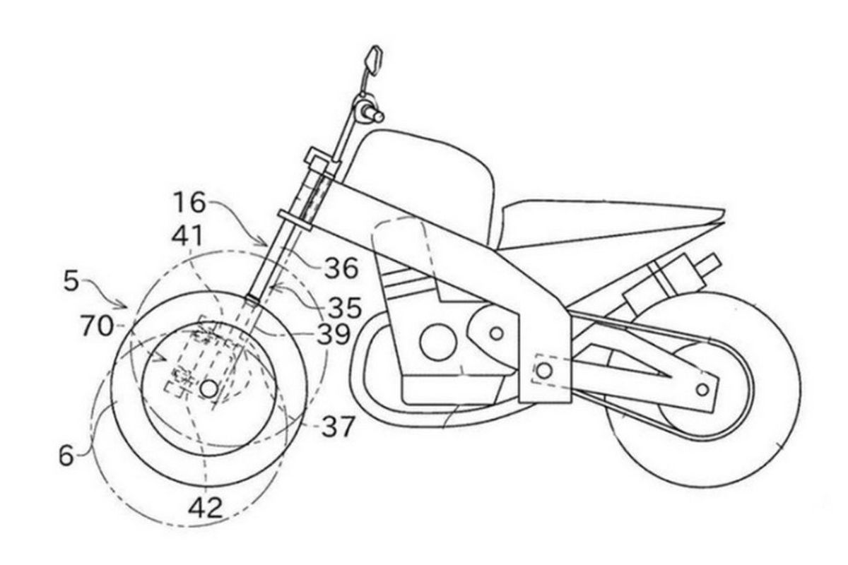 Kawasaki sedang mengembangkan sepeda motor roda tiga.