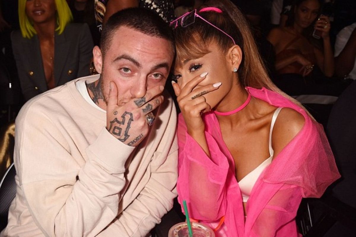 Mac Miller dan Ariana Grande foto bersama sewaktu masih berpacaran.