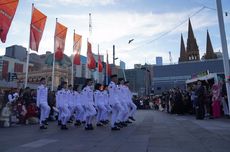 Perayaan HUT Ke-79 RI di Melbourne: Suasana Penuh Semangat meski Gerimis, Diwarnai Anak-anak SD