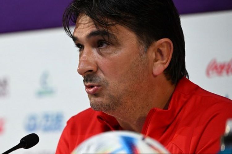 Pelatih Kroasia Zlatko Dalic berbicara dalam sesi konferensi pers menjelang laga kedua Grup F Piala Dunia 2022 kontra Kanada. Laga Kroasia vs Kanada dijadwalkan berlangsung di Stadion Internasional Khalifa, Doha, Qatar, pada Minggu (27/11/2022) malam WIB.