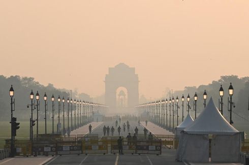 Kabut Asap Beracun Menyelimuti Langit Ibu Kota India Setelah Perayaan Diwali