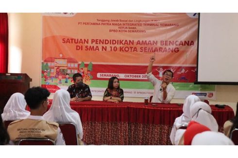 Pertamina, BPBD, dan FPRB Bentuk Satuan Pendidikan Aman Bencana di Semarang