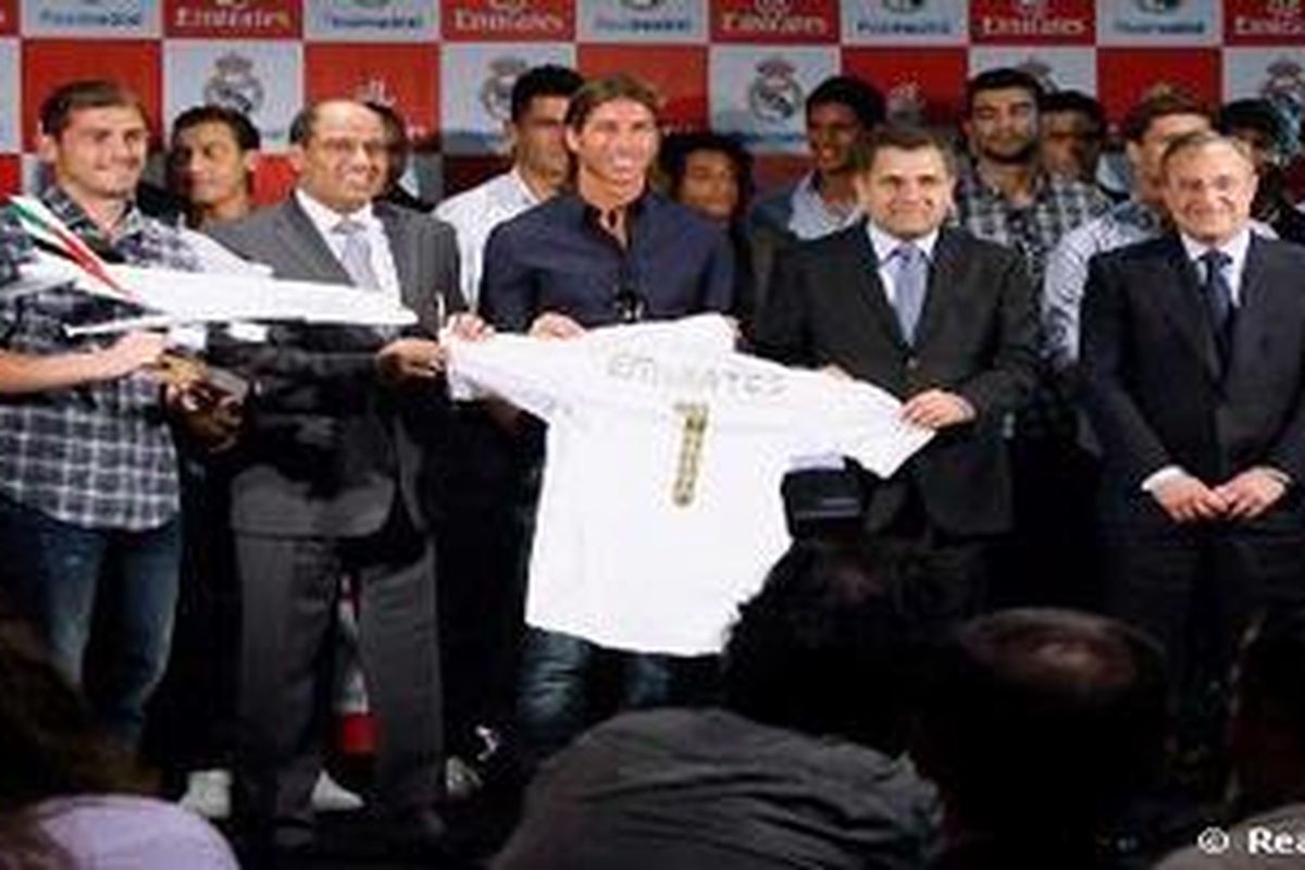Real Madrid dan Emirates Airline menjalin kerja sama selama lima tahun.
