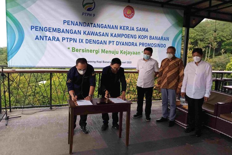 Penandatanganan MoU kerja sama PTPN IX dan PT Dyandra Promosindo