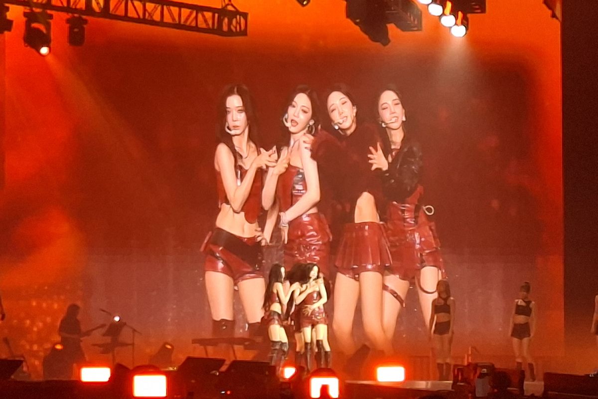 Aespa Gelar Konser 'SYNK: aeXIS LINE' di ICE BSD, Tangerang