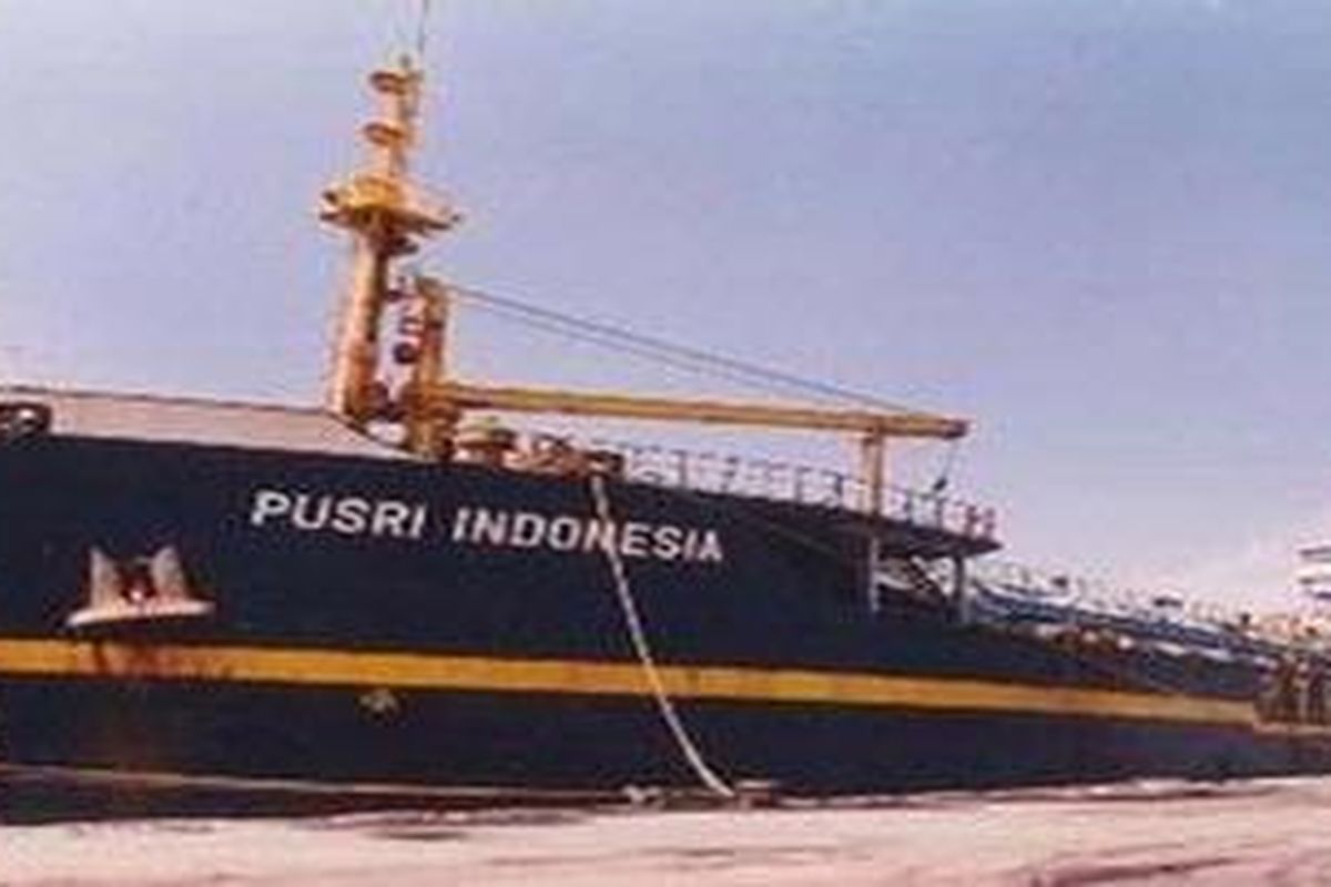 Ilustrasi: KM Pusri Indonesia milik PT Pupuk Sriwidjaja (Pusri).
