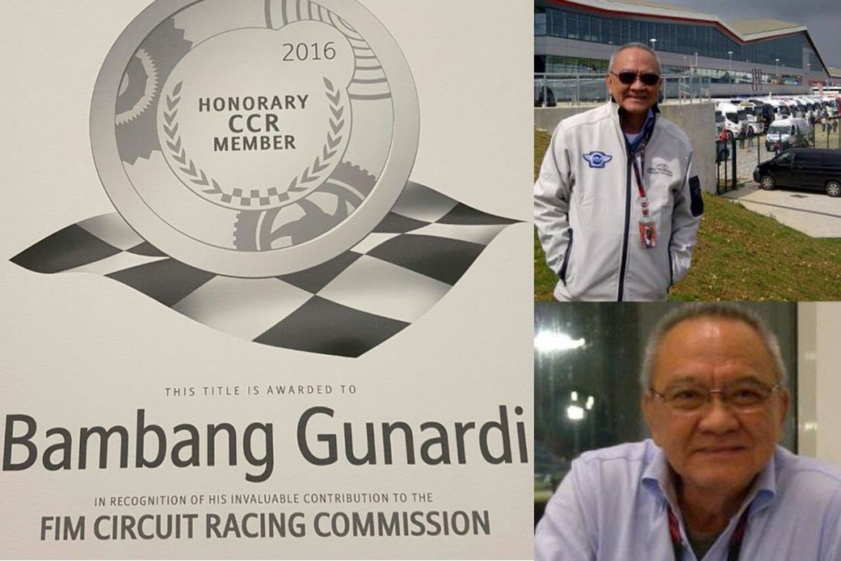 Bambang Gunardi, tokoh balap roda dua dalam negeri yang mendunia.