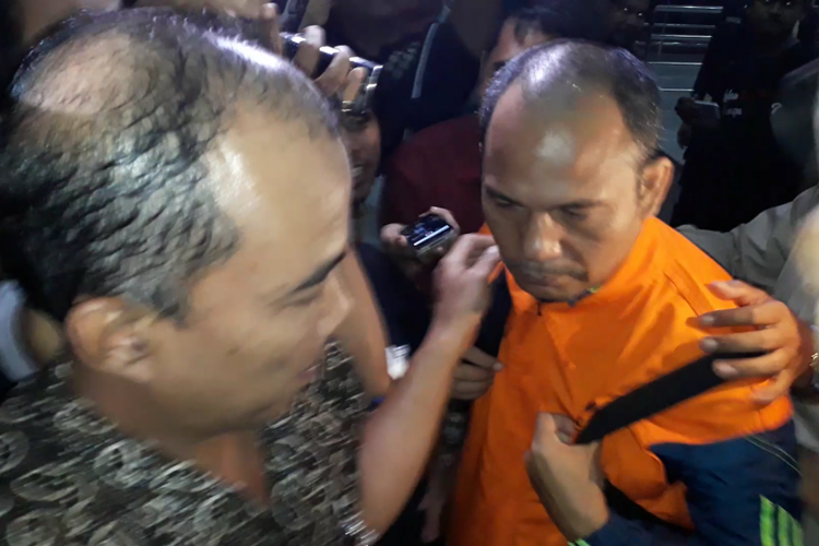 Syaiful Azhar, salah satu kontraktor di kasus suap Bupati Batubara, Kamis (14/9/2017)