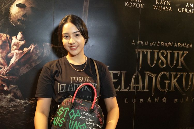 Anya Geraldine saat ditemui di Gala Premier Film Tusuk Jelangkund di Lubang Buaya di XXI Epicentrum, Kuningan, Jakarta Selatan, Senin (3/11/2018).