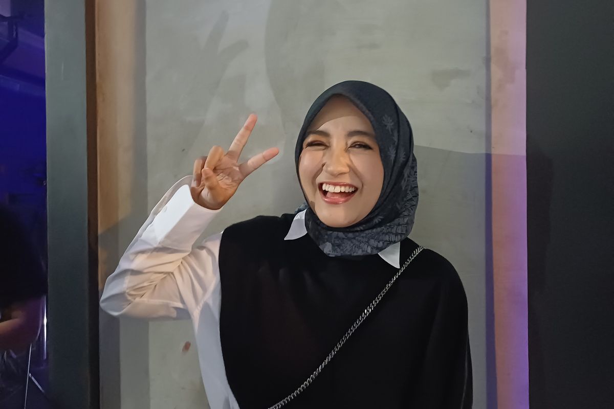 Arafah Rianti dalam acara CLEAR di SCBD, Jumat (27/10/2023).