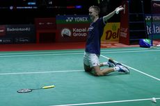 Juara Indonesia Open 2023, Axelsen Lempar Raket dan Puji Ginting