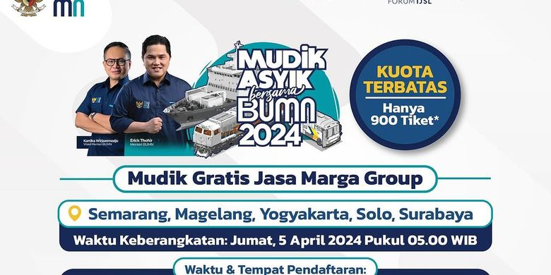 Berita Terkini Harian Pendaftaran Mudik Gratis Jasa Marga 2024 Terbaru Berita Terkini Harian Pendaftaran Mudik Gratis Jasa Marga 2024 Terbaru