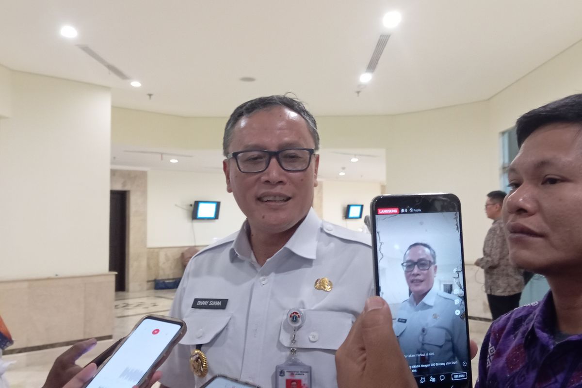 Walikota Jakarta Pusat, Dhany Sukma dalam rapat koordinasi persiapan Pilkada di Hotel Tavia, Cempaka Putih, Jakarta Pusat, Rabu (19/6/2024).
