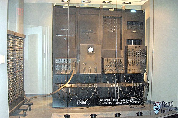 Komputer ENIAC yang disimpan di University of Pennsylvania