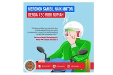 Larangan Merokok Sambil Berkendara Sesuai dengan UU No 22 tahun 2009