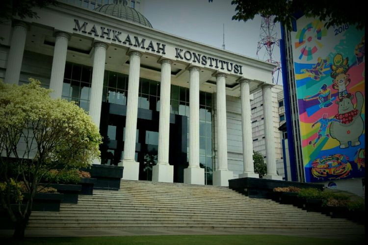 Gedung Mahkamah Konstitusi (MK), Jakarta Pusat, Selasa (10/10/2017).