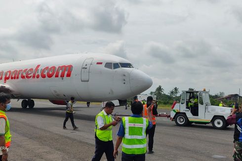 Pesawat Lion Air yang Tergelincir di Bandara Radin Intan II Lampung Sudah Dievakuasi