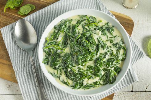 Resep Creamy Spinach, Makanan Sehat Anti Ribet