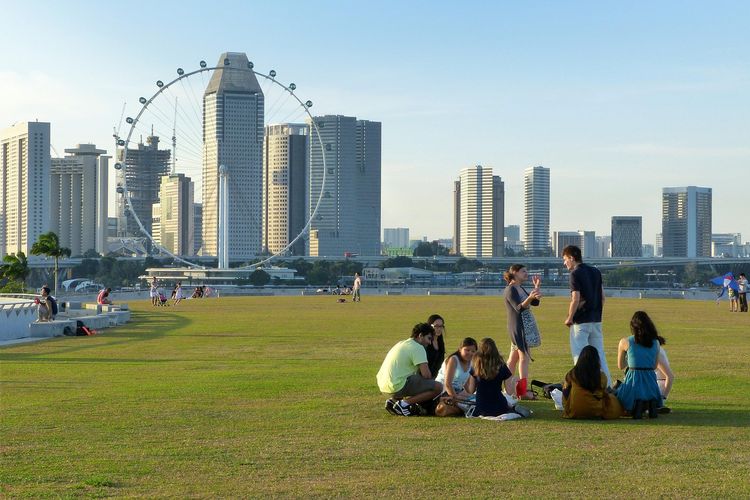 Ilustrasi Singapura masuk dalam peringkat ketiga kota paling bahagia di dunia.