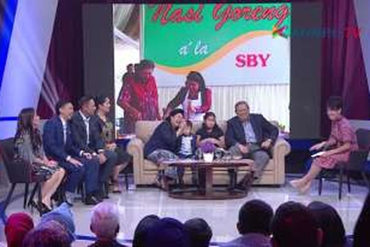 Keluarga Susilo Bambang Yudhoyono dalam acara Rosi di Kompas TV
