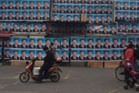 Ditempeli Ratusan Poster Presiden China, Gedung Ini Batal Dirobohkan
