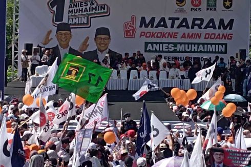 Ada Bendera PPP dalam Kampanye Anies di Mataram NTB