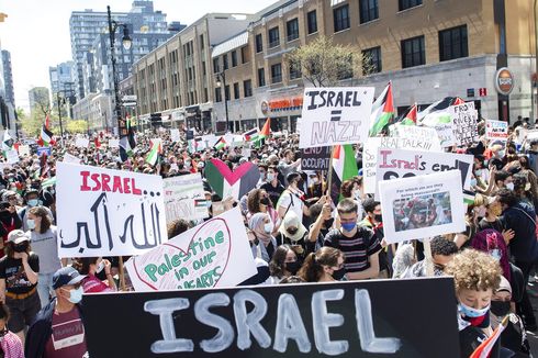 Kelompok Pro-Israel Bentrok dengan Pendukung Palestina di Kanada
