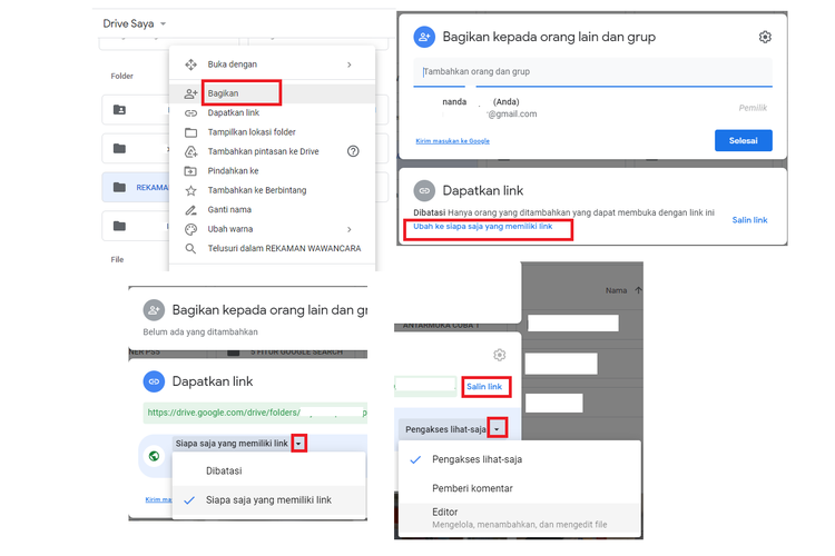 Cara mengumpulkan tugas di google drive