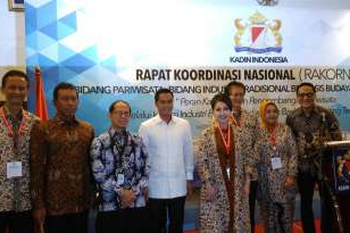 Acara Rakornas Kadin Bidang Pariwisata di Hotel Jayakarta, Jakarta, Rabu (23/11/2016).