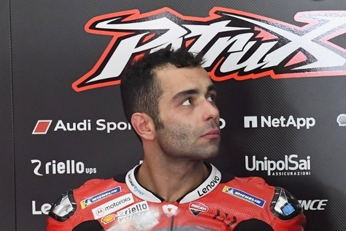 Danilo Petrucci saat menjalani tes pramusim bersama Ducati di Sirkuit Internasional Sepang, Malaysia, 8 Februari 2020.