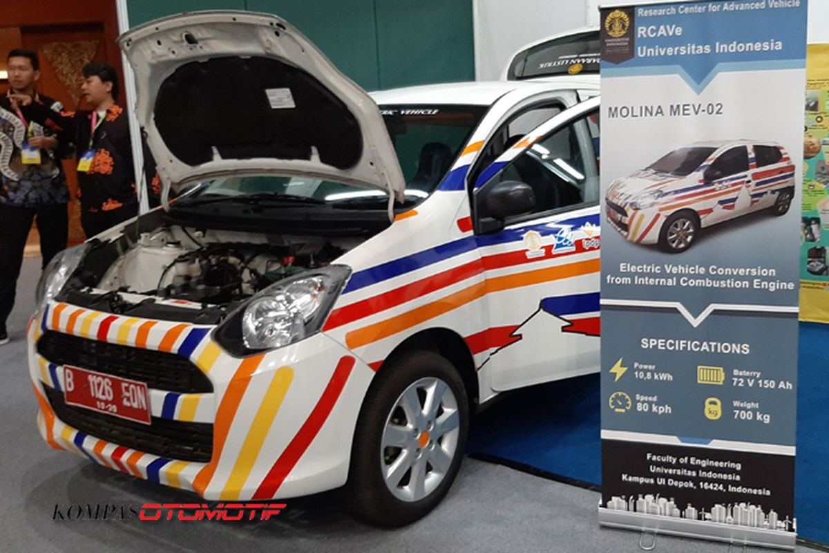 Daihatsu Ayla bertenaga listrik hasil garapan Universitas Indonesia 