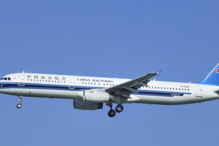 Salah satu pesawat milik maskapai China Southern Airlines.
