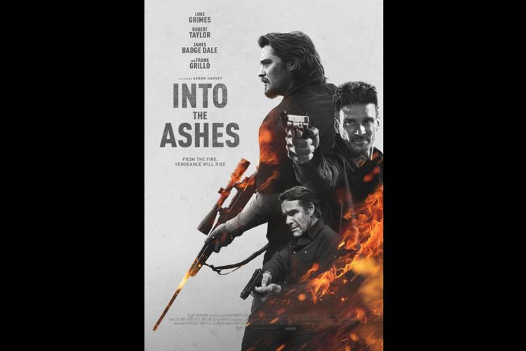 Frank Grillo, Robert Taylor, dan Luke Grimes dalam film drama aksi Into the Ashes (2019).