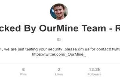Hacker Curi Password Akun Media Sosial Mark Zuckerberg