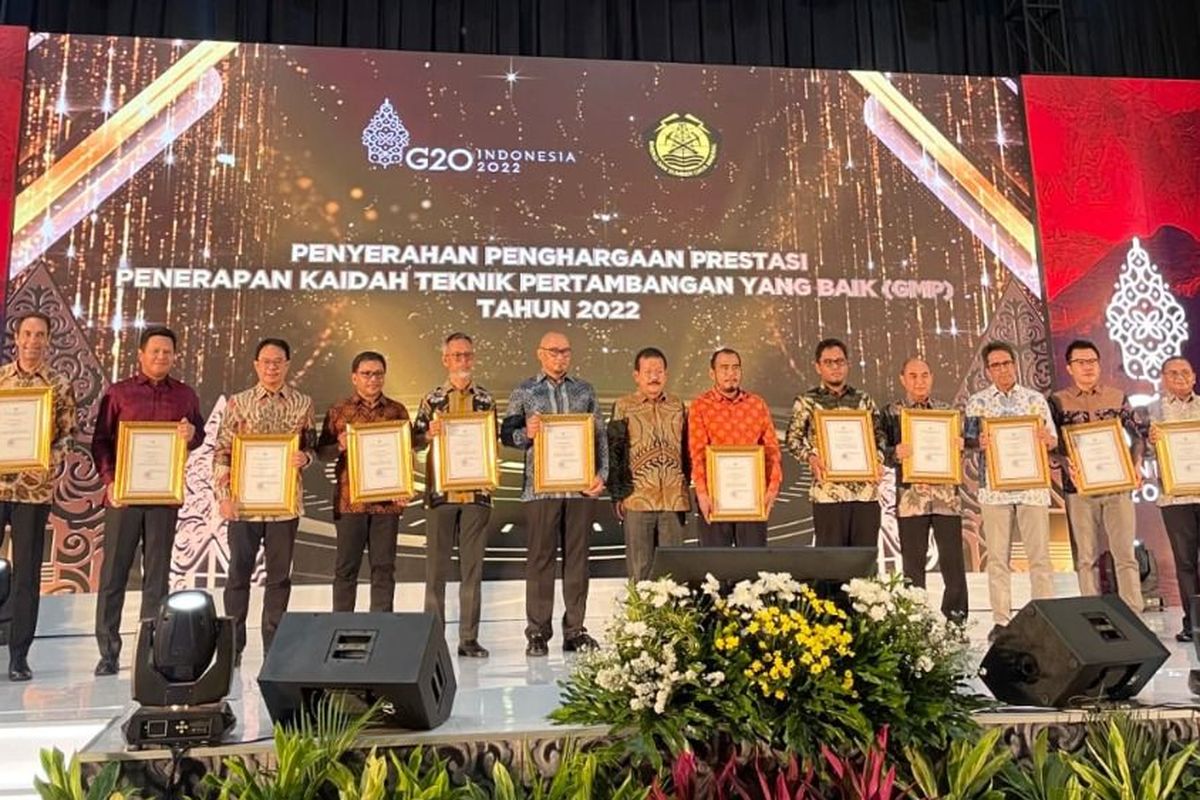 PT Amman Mineral Nusa Tenggara (AMMAN) sabet tiga penghargaan dalam ajang Penerapan Kaidah Teknik Pertambangan yang Baik (Good Mining Practices/GMP) Award 2022, Kamis (29/9/2022). 