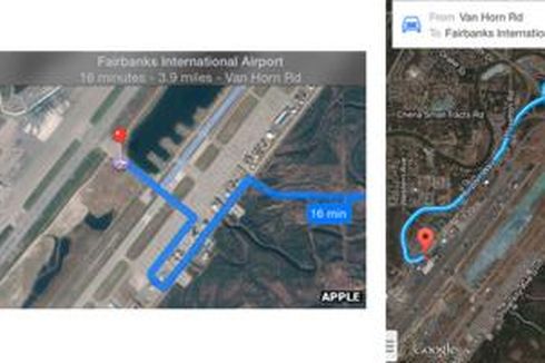 Apple Maps Sesatkan Pengemudi ke Landas Pacu Bandara