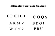 4 Karakter Huruf pada Tipografi